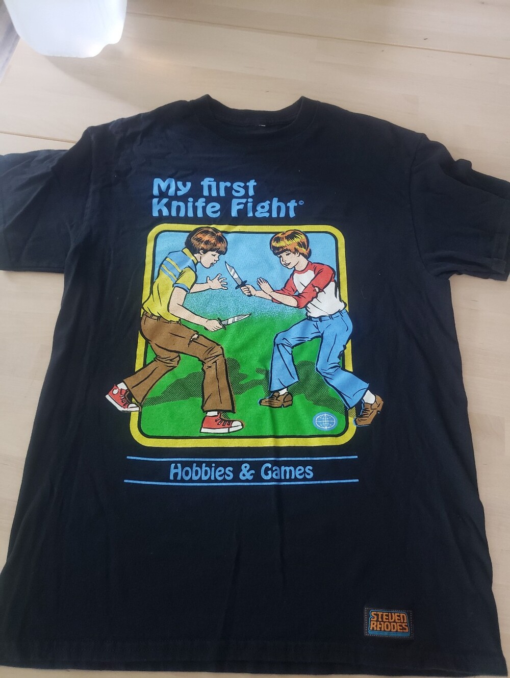 My First Knife Fight Graphic Tee - Steven Rhodes